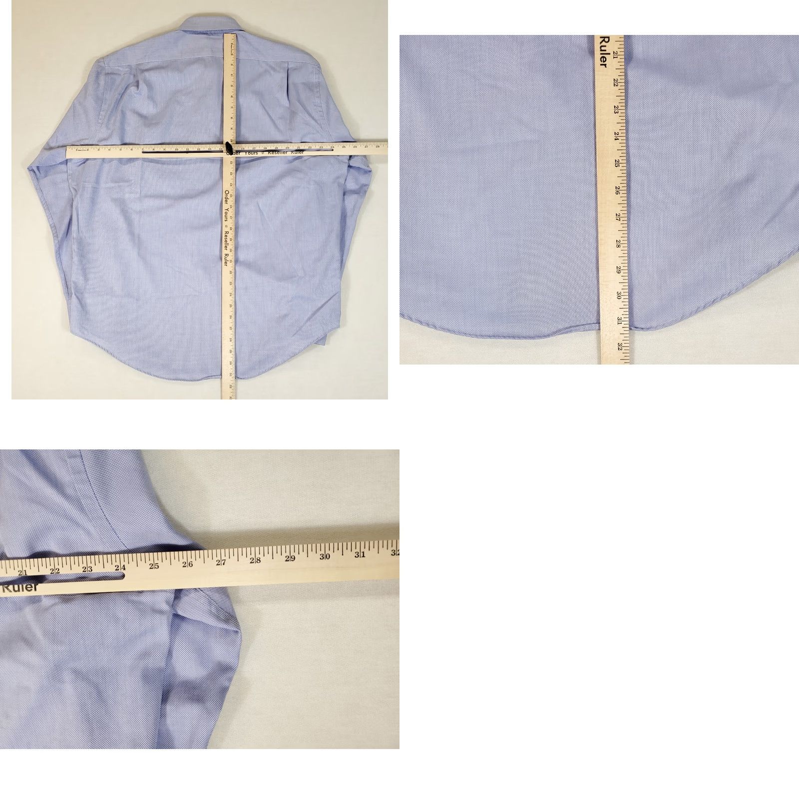 Ralph Lauren Lauren Ralph Lauren Blue Button-Down Long Sleeve Dress Shirt Mens 16.5 34/35 Blue Mens Size 46R - 8 Thumbnail
