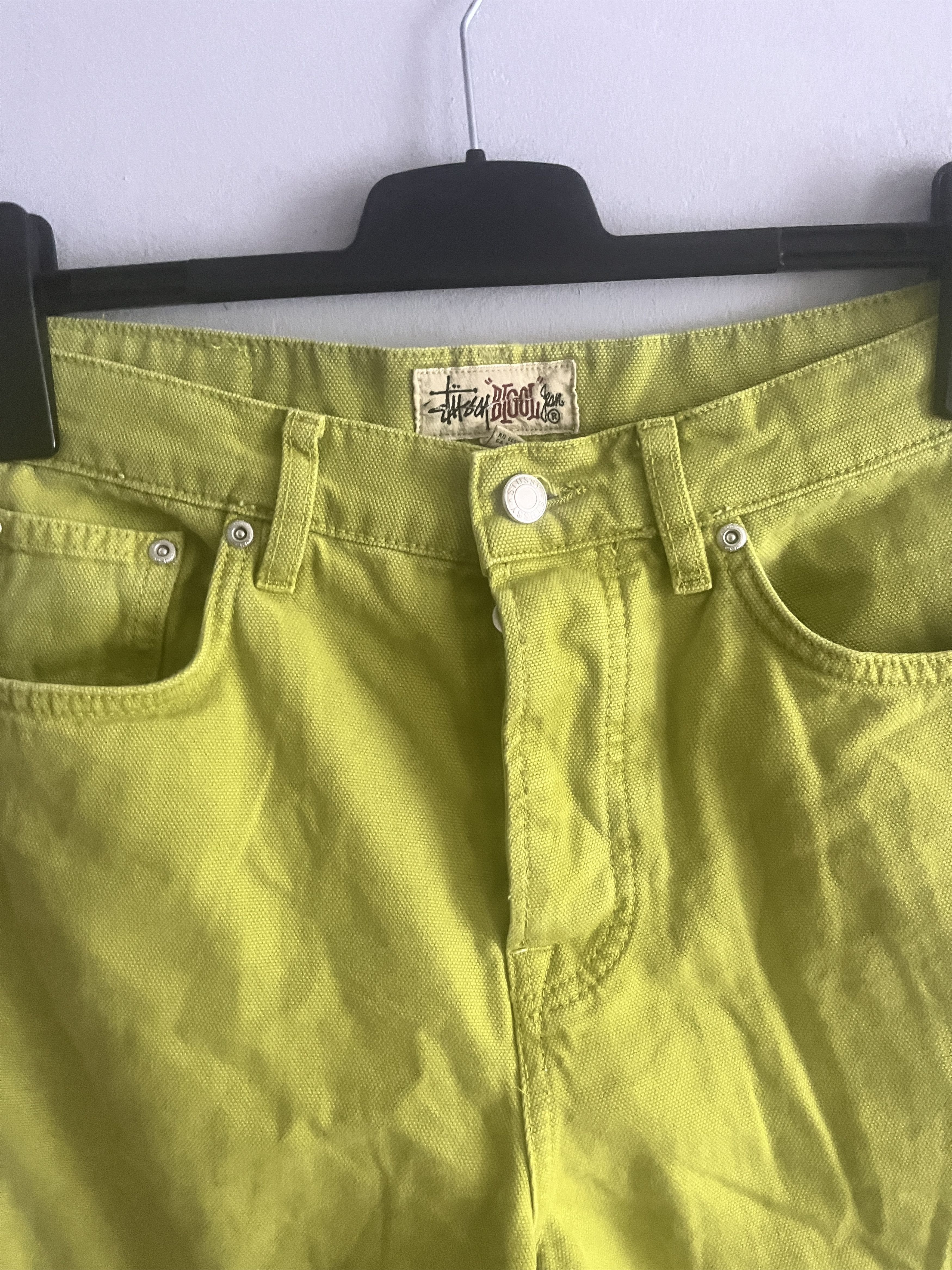 Stussy Stüssy Big Ol Jean Washed Canvas Cactus Size US 34 / EU 50 - 8 Thumbnail