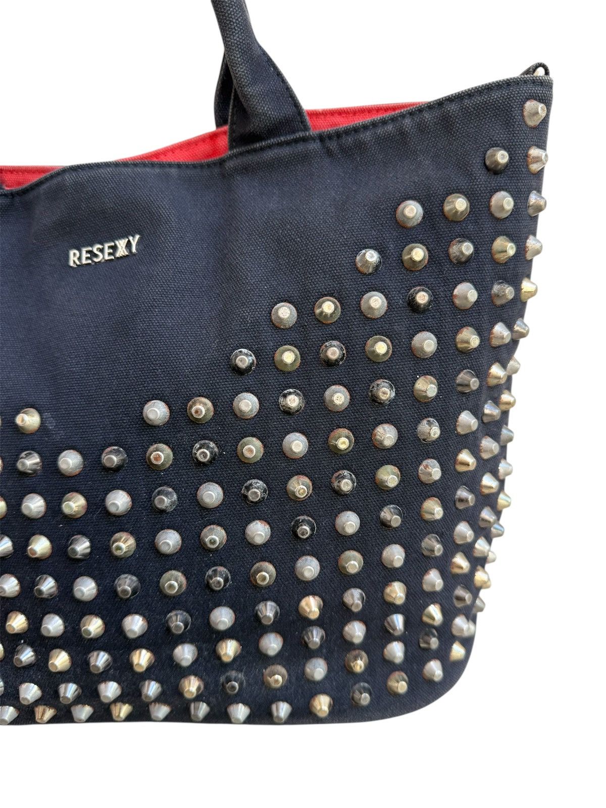 Seditionaries JAPAN BRAND RESEXY SHOULDER BAG STUDDED CANVAS BAG RARE Size ONE SIZE - 5 Thumbnail
