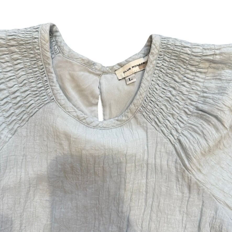 Club Monaco Club Monaco Tiered Cloud Dress in Blue, Size L Size L / US 10 / IT 46 - 5 Thumbnail