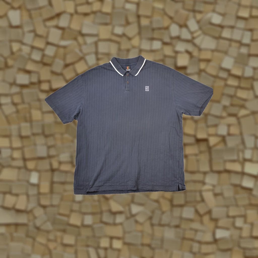 Nike Nike Challenge Court Vintage Blue Striped Small Logo Polo Shirt XL Mens Polo Shirt Blue Vintage Nike CHALLENGE COURT 90s Decade Clothing Size US XL / EU 56 / 4 - 1 Thumbnail