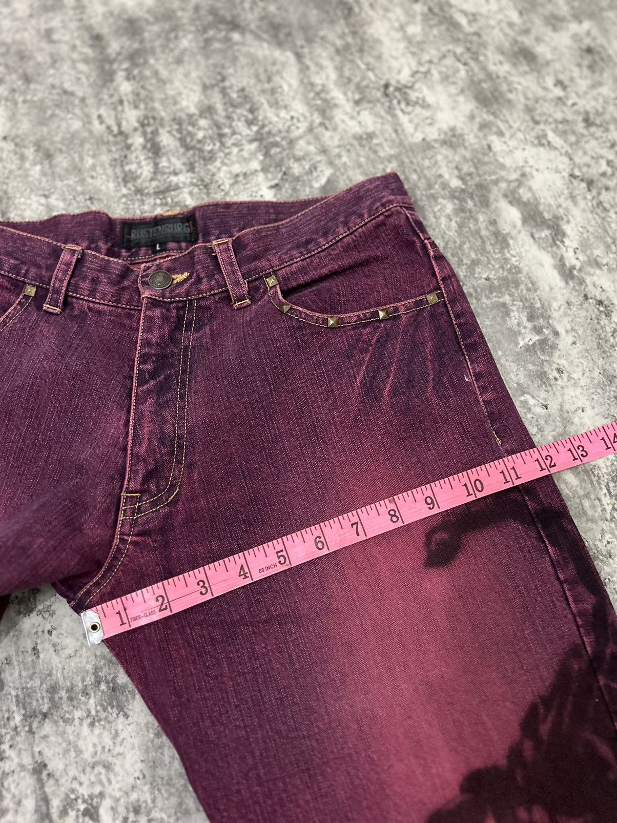 Vintage Rustenburg Homme Scorpion Distressed Jeans Size US 32 / EU 48 - 18 Thumbnail