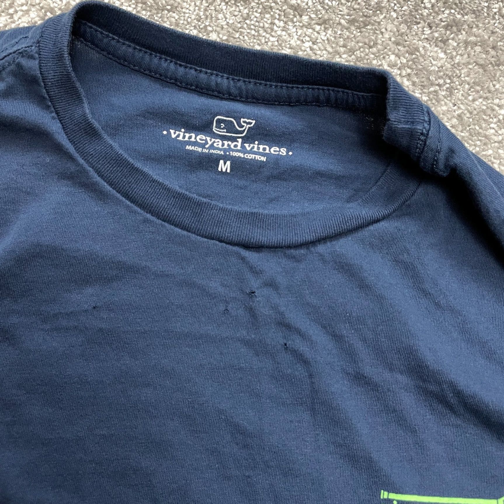 Vineyard Vines Vineyard Vines Lacrosse Shirt Mens M Blue Long Sleeve Cotton Crew Adult Tee Size US M / EU 48-50 / 2 - 7 Thumbnail