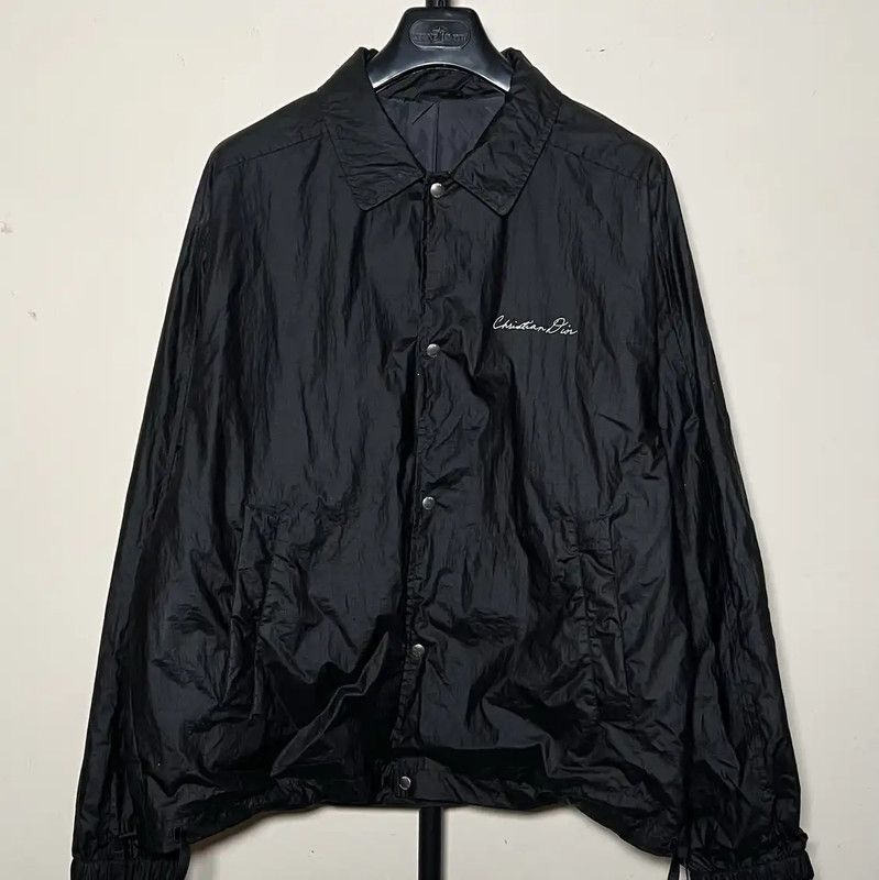 Dior Dior Black Cotton Oversized Jacket for Men 0089 Size US XL / EU 56 / 4 - 1 Thumbnail