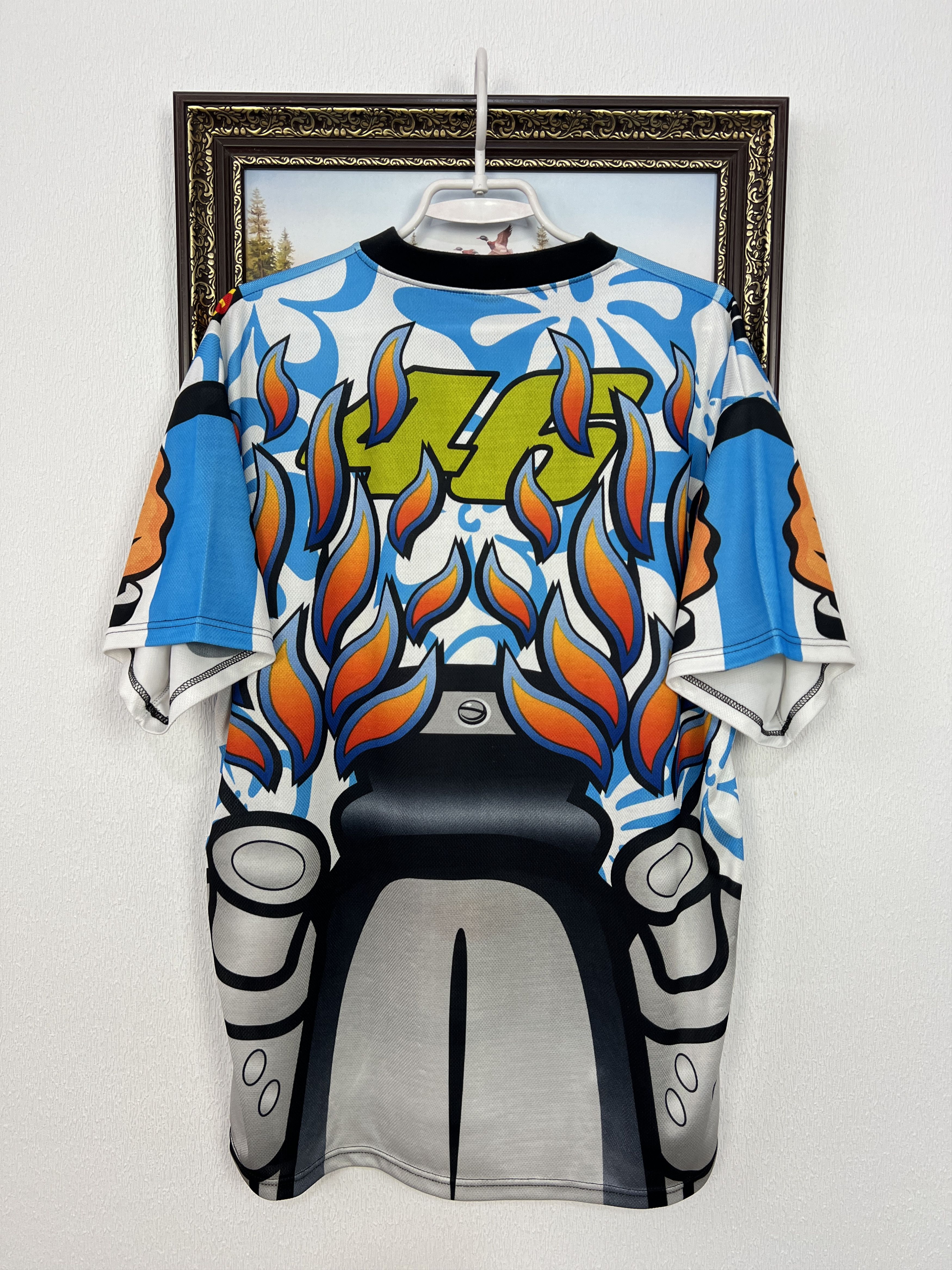 Vintage Rossi The Doctor Racing Motocross Bike #46 Jersey Shirt Size US XL / EU 56 / 4 - 8 Thumbnail