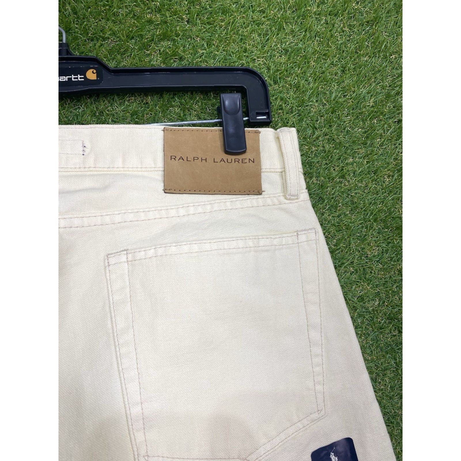 Polo Ralph Lauren VINTAGE Polo Ralph Lauren Jeans Mens Slim Low 36x32 White Denim Slim Straight 90s Mens Size US M / EU 48-50 / 2 - 3 Thumbnail
