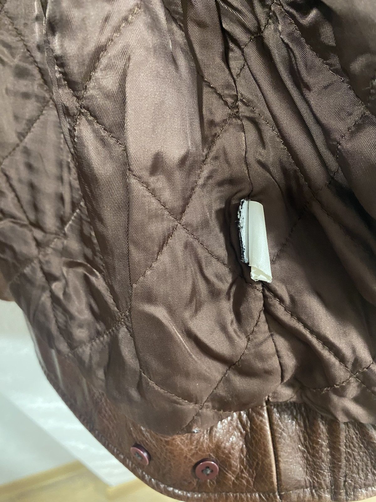 J.Crew J.Crew Brown Thik Leather Jacket Size: M Green Label Size US M / EU 48-50 / 2 - 10 Thumbnail