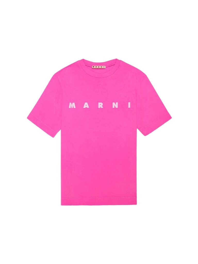 Marni o1f1d3z1125 Size: KIDS 2 / Logo-Print T-Shirt in Pink Size US XXS / EU 40 - 1 Thumbnail