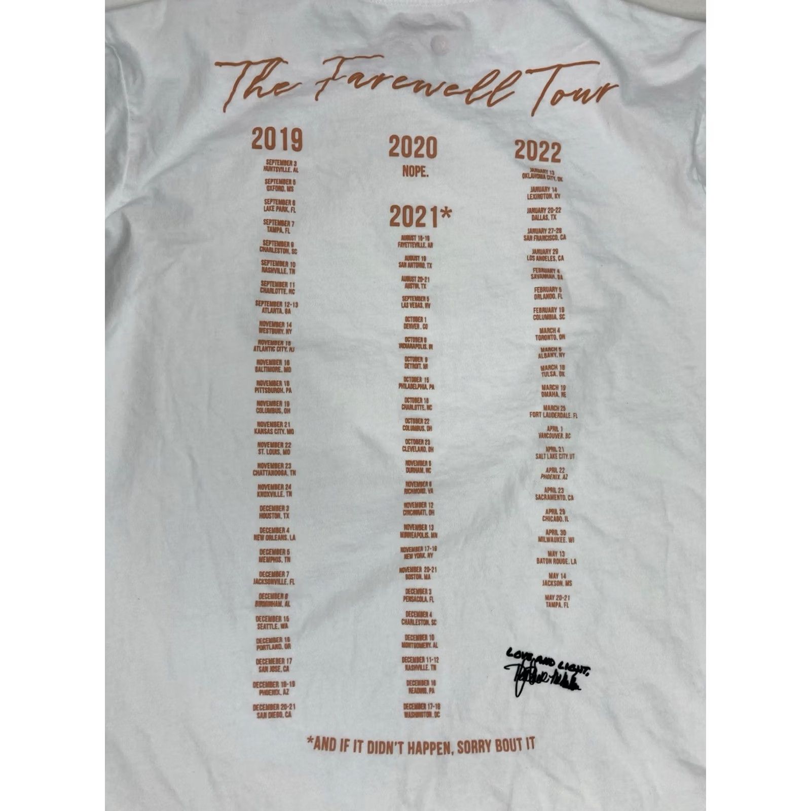 Vintage VINTAGE Heather McMahan The Farewell Tour Graphic T-shirt Women XL White Comedy Size XL / US 12-14 / IT 48-50 - 4 Thumbnail
