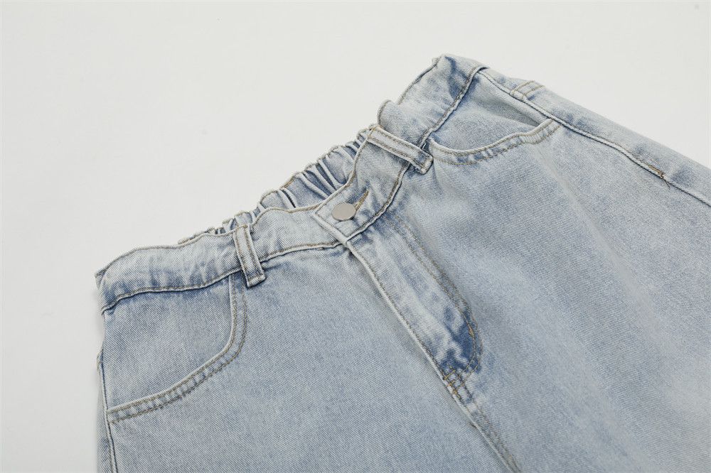 Japanese Brand × Jean Rose print high street trend loose casual straight jeans Size US 32 / EU 48 - 3 Thumbnail