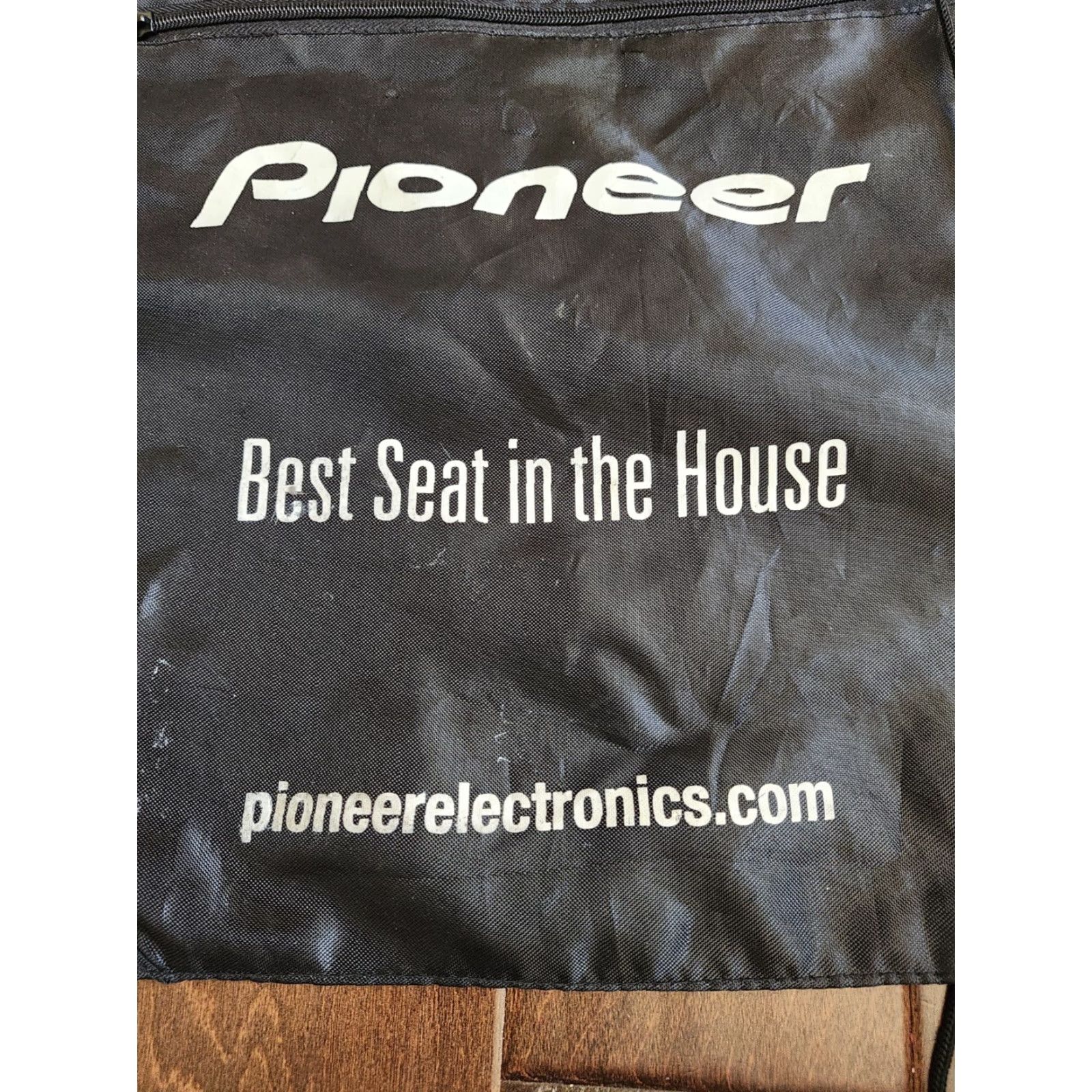 Vintage Pioneer Backpack Black Drawstring Backpack Men Small Solid Black Vintage No Size ONE SIZE - 5 Thumbnail