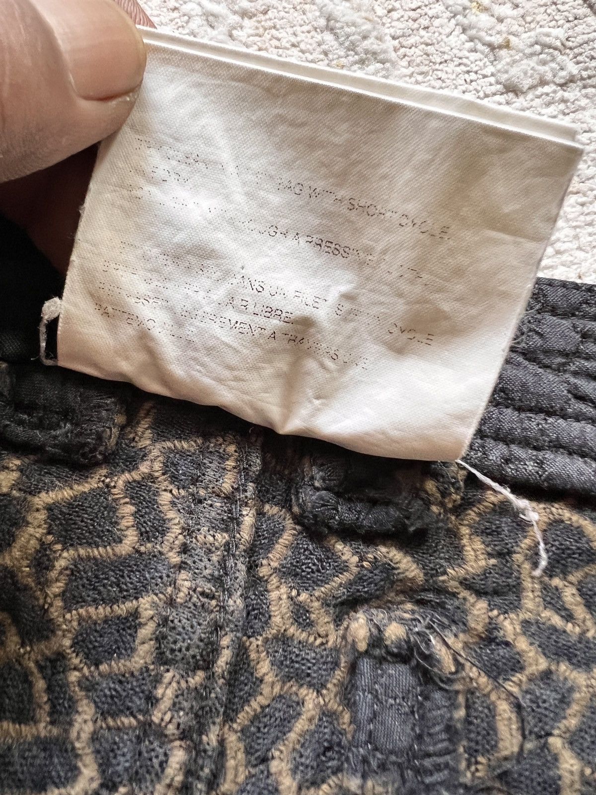Comme des Garcons × Comme des Garcons Homme Comme des Garcons Jacquard Snake Scales Pattern Pants Size US 30 / EU 46 - 17 Thumbnail