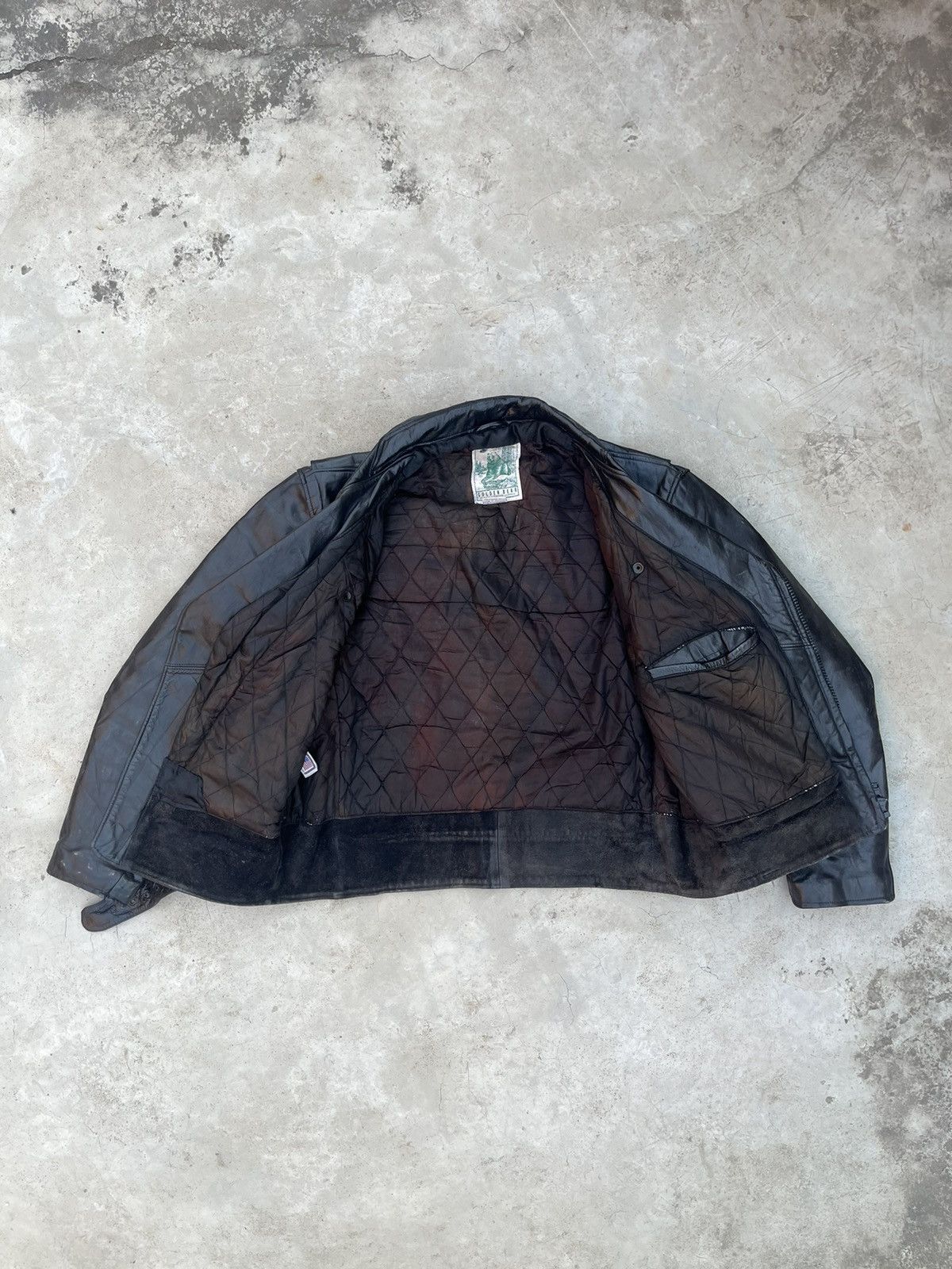 Vintage RARE 🔥 VINTAGE GOLDEN BEAR LEATHER JACKET Size US S / EU 44-46 / 1 - 5 Thumbnail