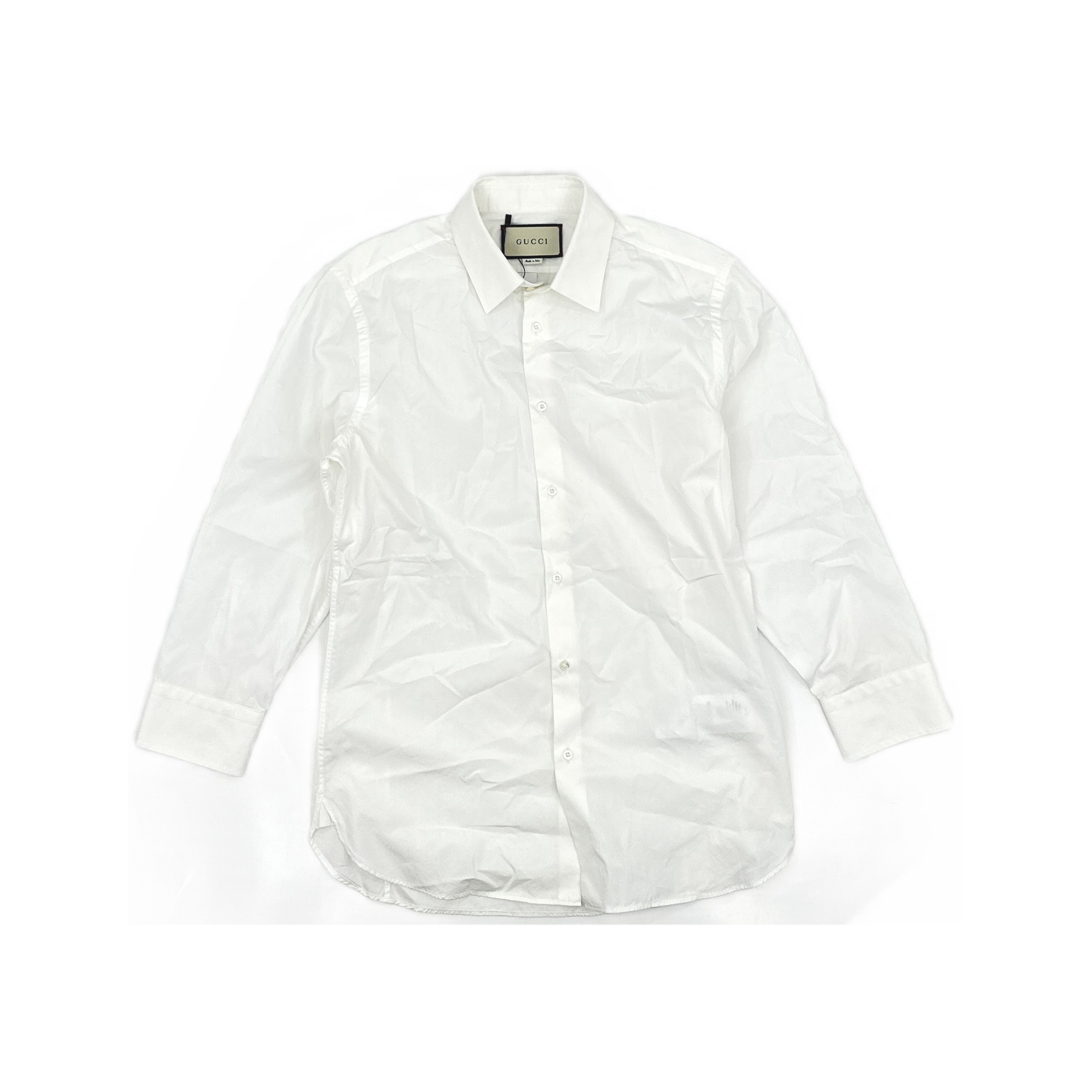Gucci Gucci White Button Up Shirt Size L Size US L / EU 52-54 / 3 - 1 Thumbnail