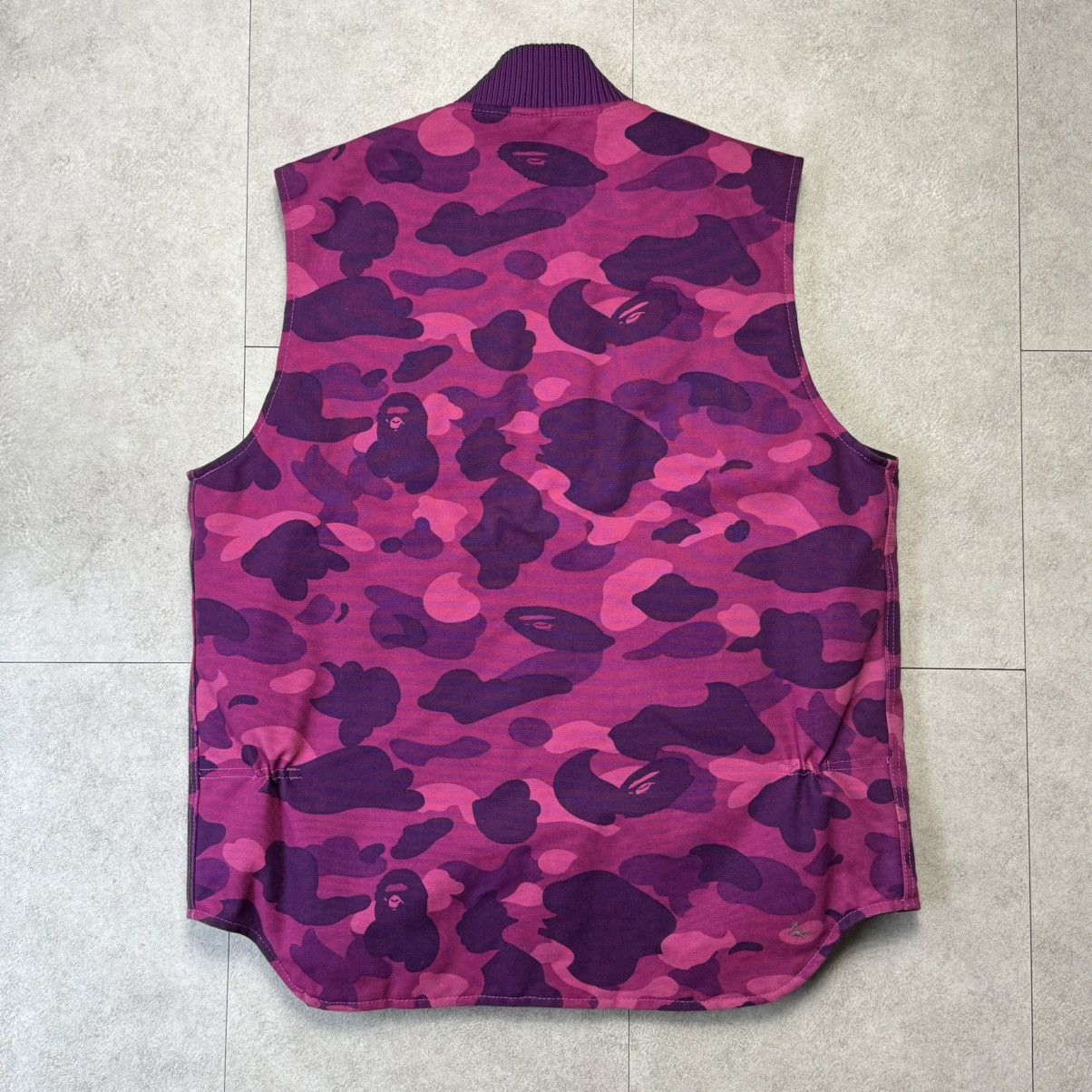 Bape × Carhartt Super Rare DS Bape x Carhartt PurpleCamo Vest Jacket Size US M / EU 48-50 / 2 - 2 Thumbnail