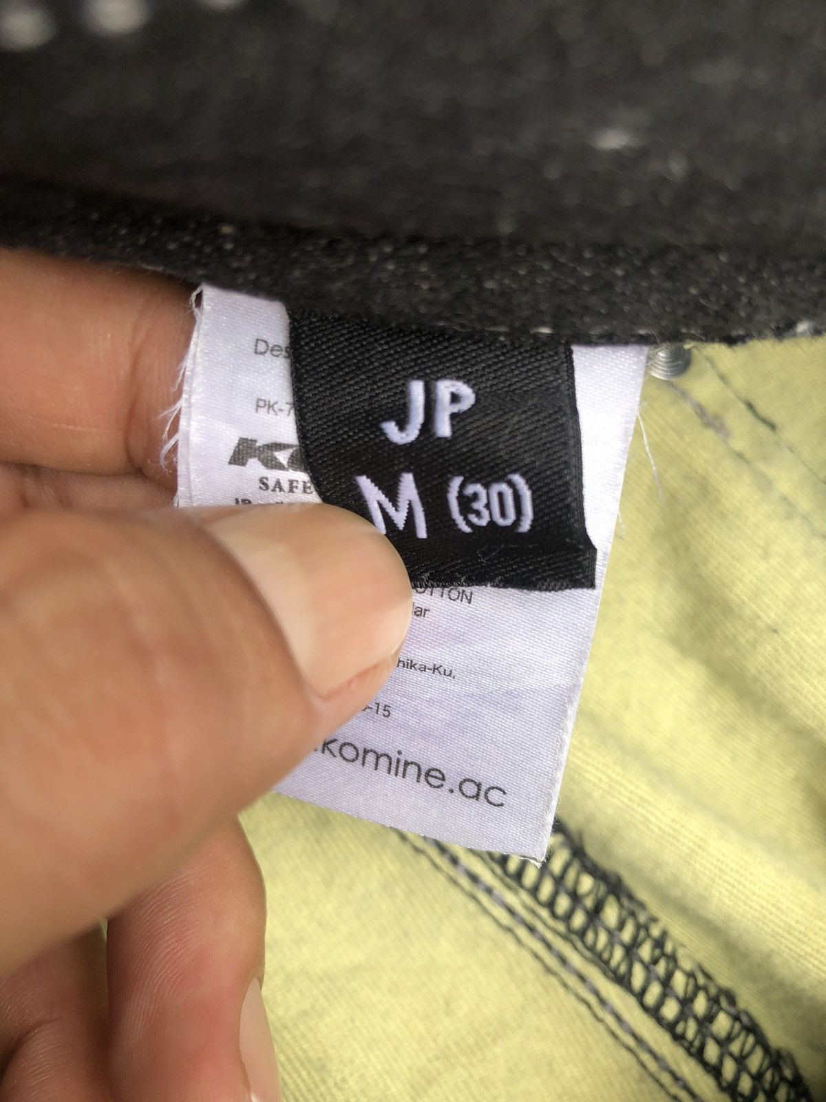 Japanese Brand 💥RARE!💥Vintage Komine Kevlar Protection Denim Baggy Jeans Size US 32 / EU 48 - 12 Thumbnail