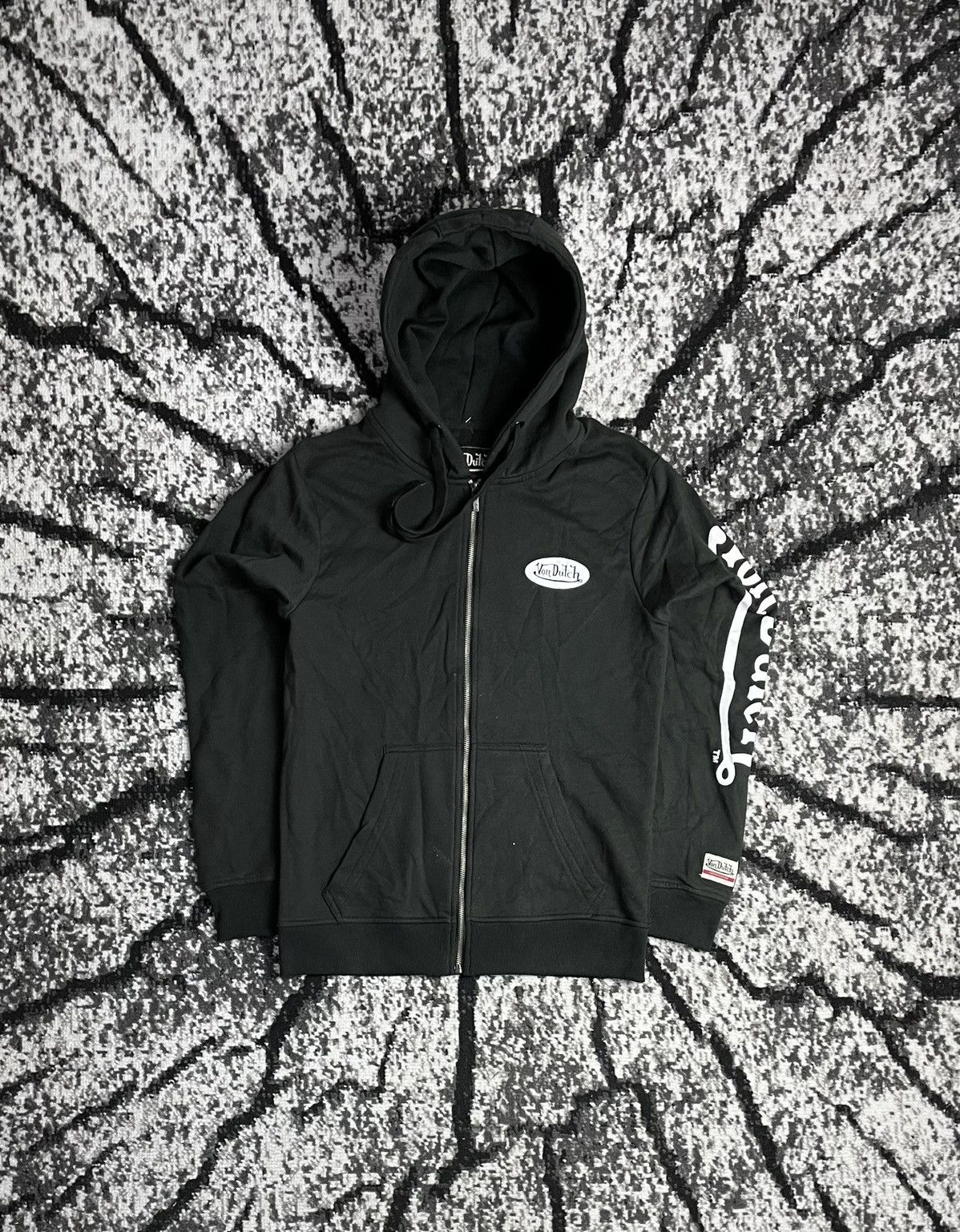 Vintage × Von Dutch Vintage Von Dutch Full Zip Black Hoodie Size US S / EU 44-46 / 1 - 1 Thumbnail