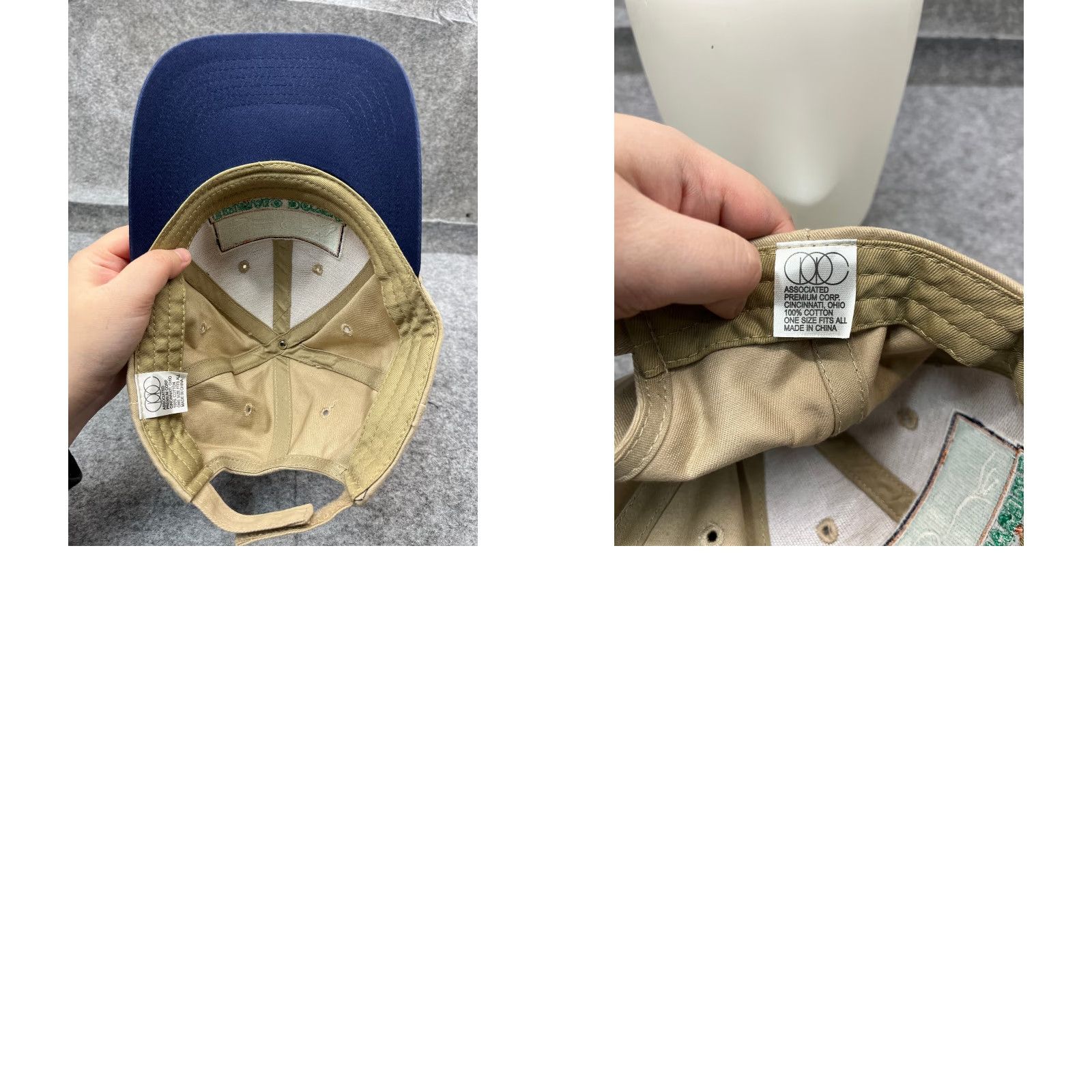 Vintage VINTAGE Emerald Downs 10th Anniversary Hat Cap Strap Back Adult One Size Beige Cotton Size ONE SIZE - 9 Thumbnail
