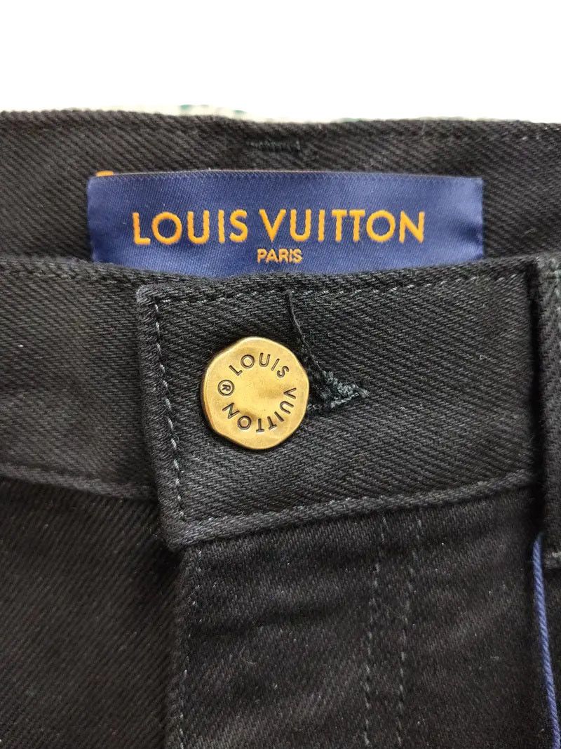 Louis Vuitton Monogram Detail Carpenter Denim Pants Size US 33 - 5 Thumbnail