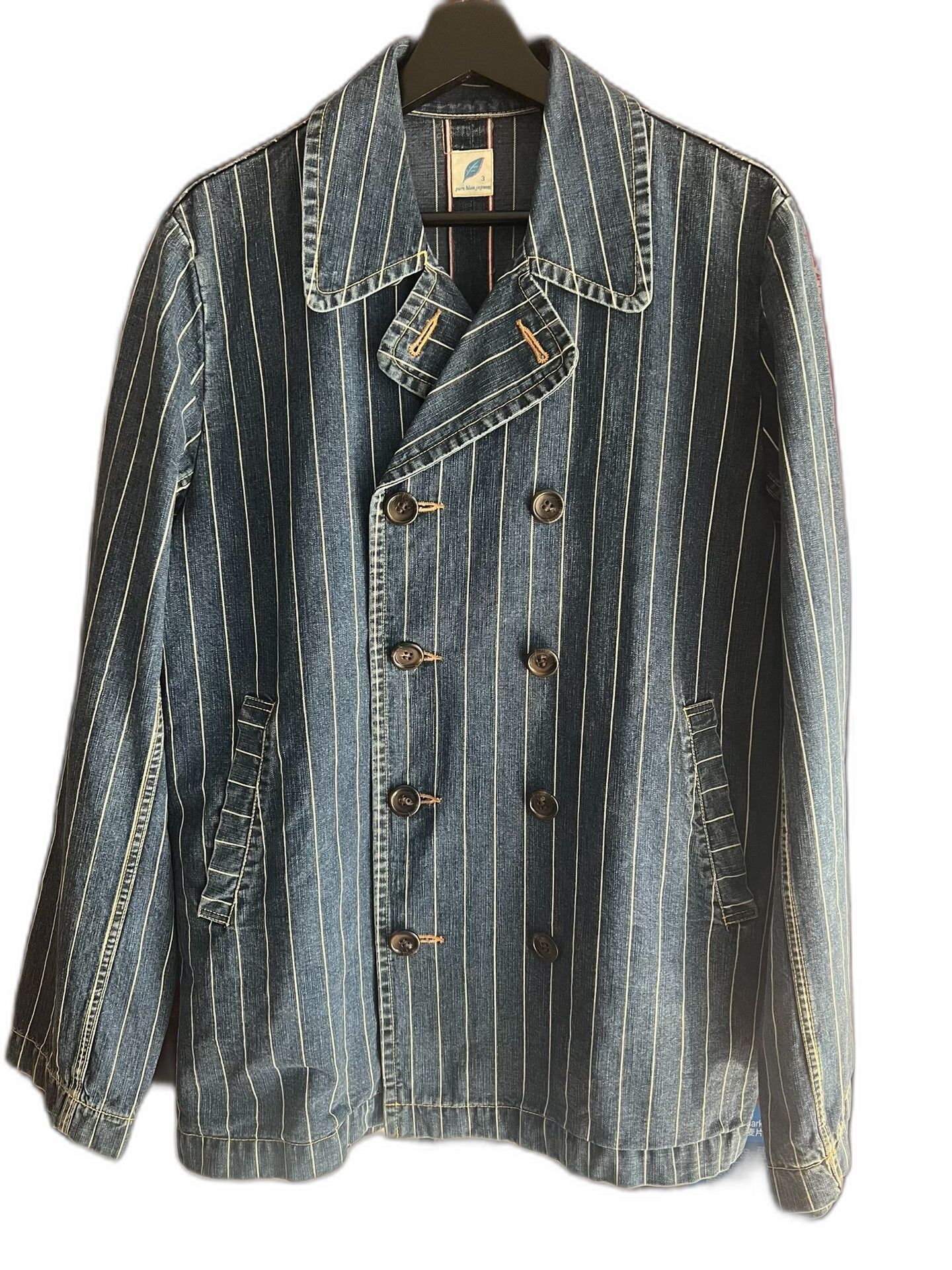 Pure Blue Japan Pure Blue Japan Indigo Denim Coat Size US L / EU 52-54 / 3 - 1 Thumbnail