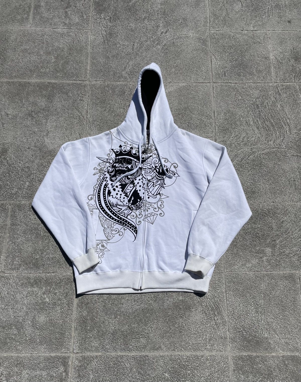Avirex Vintage y2k Grunge Avirex White Hoodie Size US XL / EU 56 / 4 - 1 Thumbnail