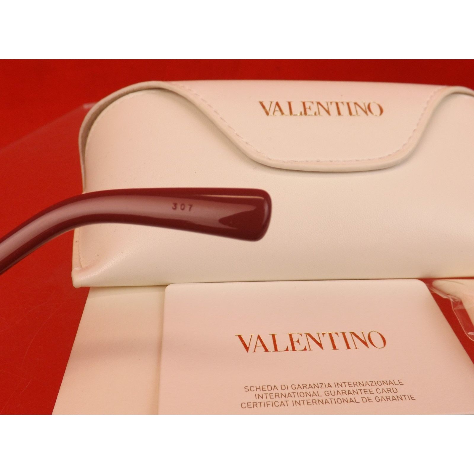 Valentino VALENTINO ROCKSTUDS V659S WINE PLASTIC FRAME SUNGLASSES $495 Size ONE SIZE - 8 Thumbnail