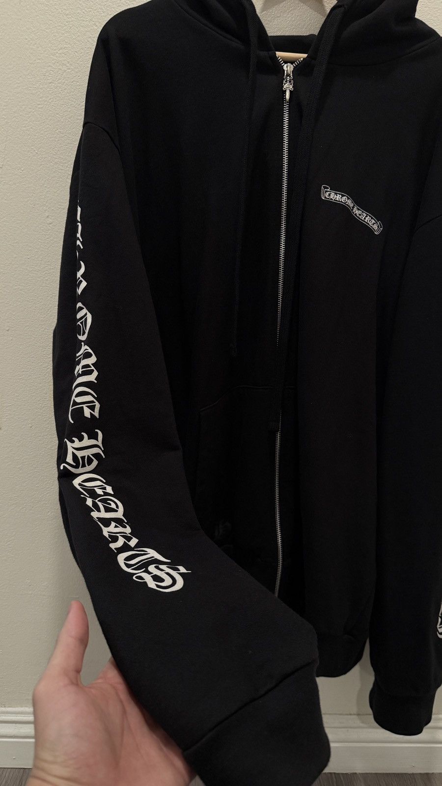 Chrome Hearts Rare Chrome Hearts Scroll Logo Zip Up Hoodie Fuck You Size US XXL / EU 58 / 5 - 2 Thumbnail