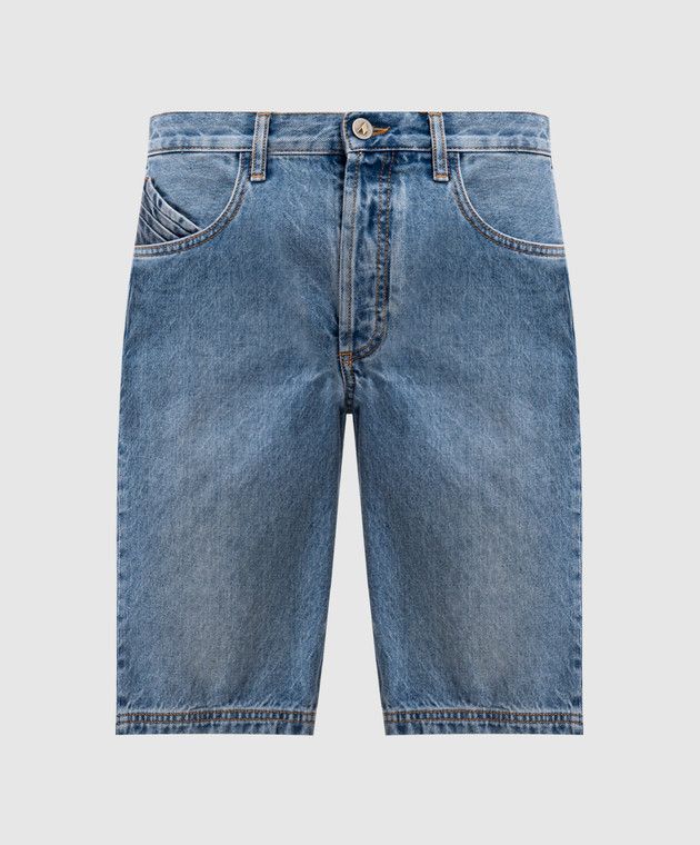 The Attico o1s22i1n0325 Jeans Boyfriend Bermuda Short in Blue Size 28" / US 6 / IT 42 - 1 Thumbnail