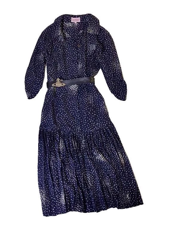 Vivienne Westwood Vivienne Westwood Starry sky polka dot navy dress Size M / US 6-8 / IT 42-44 - 1 Thumbnail