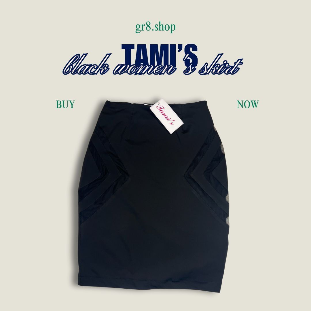Other Tamis Black Womens Pencil Skirt Size 0 New With Tags Sleek & Size 25" / US 0 / IT 36 - 1 Thumbnail