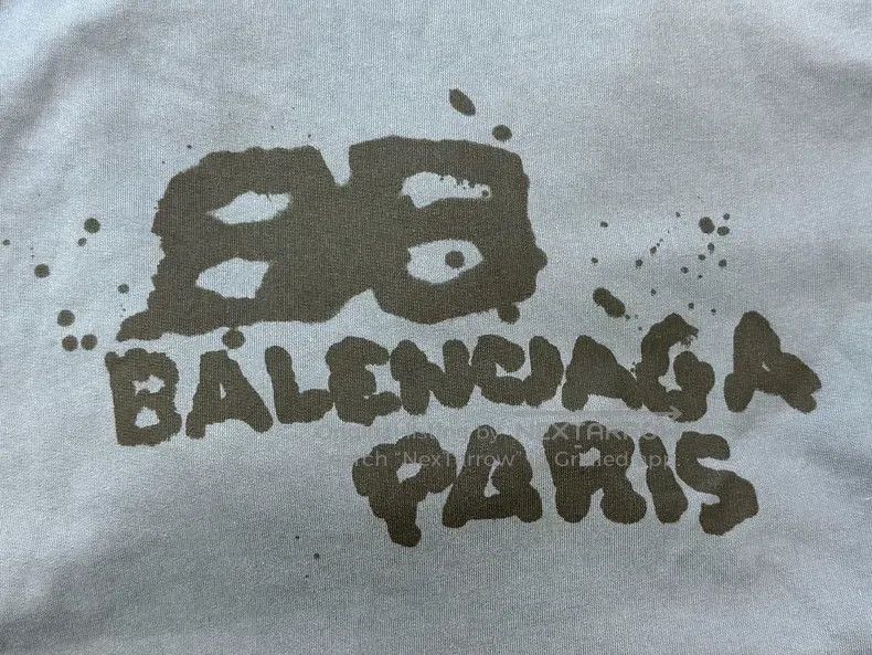 Balenciaga Balenciaga Pattern Printed Long Sleeve Sweatshirt Blue Size US XS / EU 42 / 0 - 3 Thumbnail