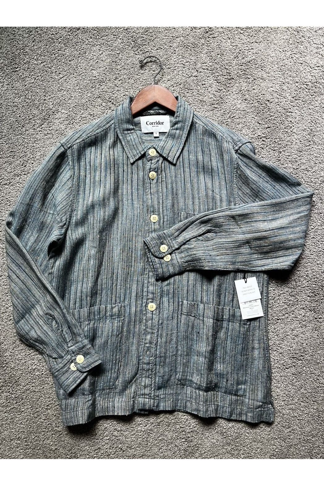 Corridor Corridor NYC Beachside Striped Jacquard Shirt NWT Size US S / EU 44-46 / 1 - 6 Thumbnail