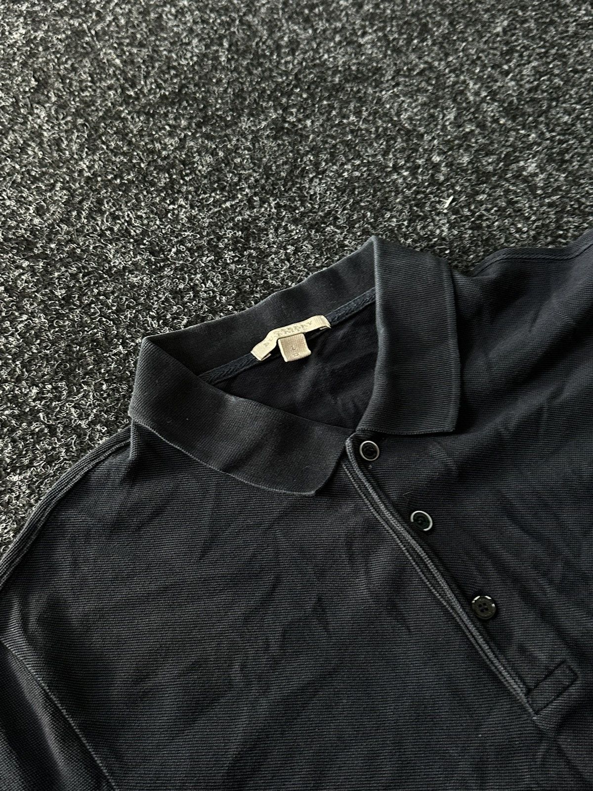 Burberry × Designer 🚨Burberry Polos Tee without Logo Nova Check Inner Rare black Size US L / EU 52-54 / 3 - 3 Thumbnail