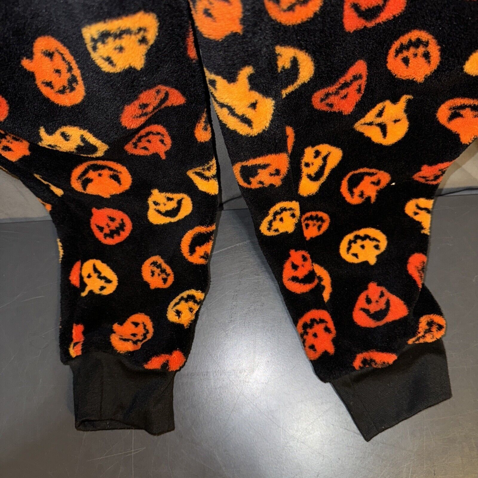 Other Pillow Talk Footed Pajama Halloween Laughing Pumpkins Black Size M / US 6-8 / IT 42-44 - 13 Thumbnail