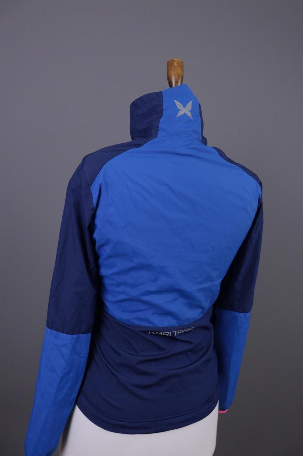 Designer Kari Traa Blue Collorblock Full Zip Waterproof Jacket SzXS Size XS / US 0-2 / IT 36-38 - 12 Thumbnail