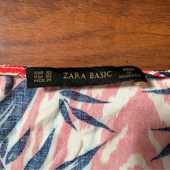 Zara Zara Flora Leaf Printed Romper Jumpsuit Sz Extra Small XS Size XS / US 0-2 / IT 36-38 - 3 Thumbnail