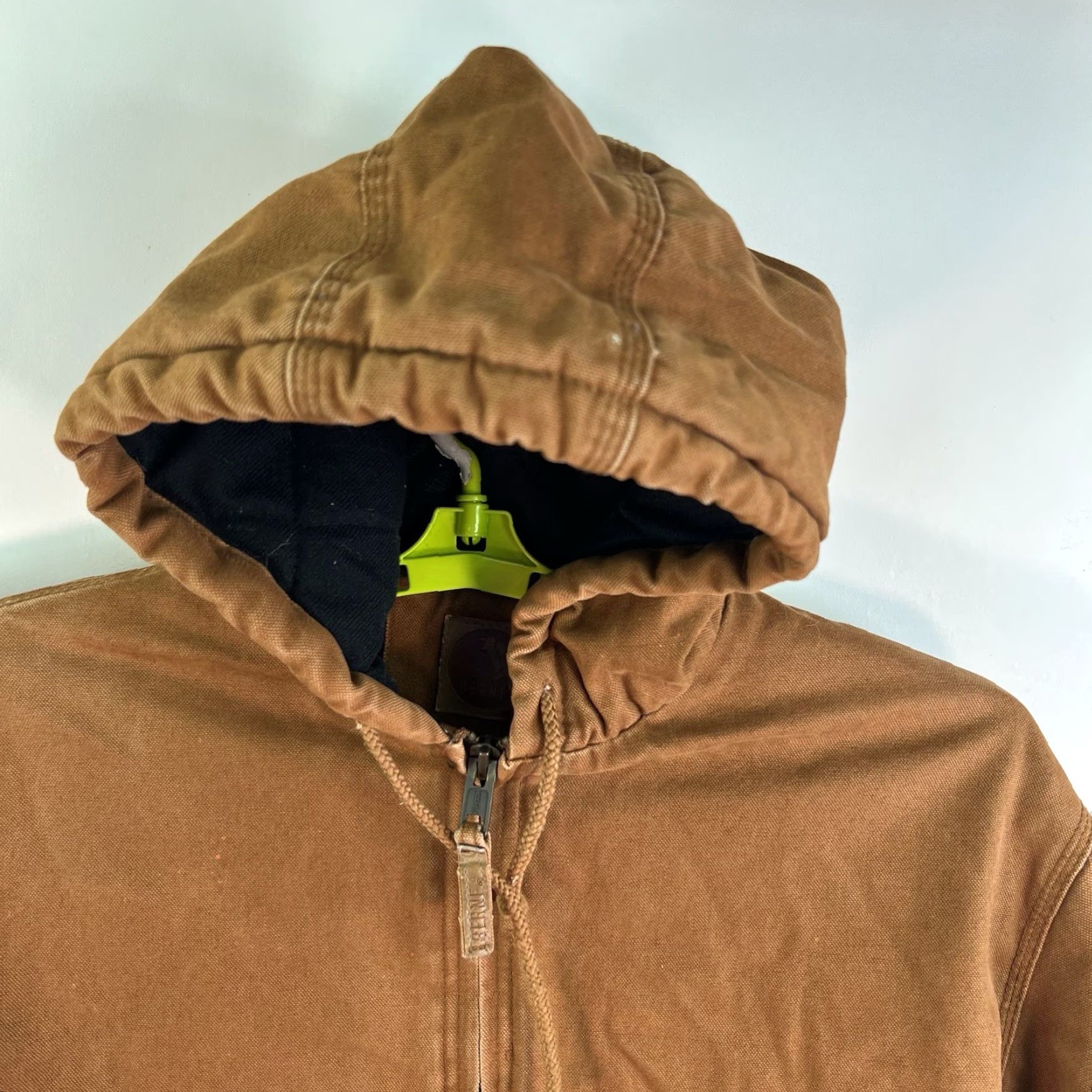 Vintage VINTAGE Berne Hooded Full Zip Duck Chore Coat Jacket Mens L Tan Lined HJ375TBC Size US L / EU 52-54 / 3 - 4 Thumbnail