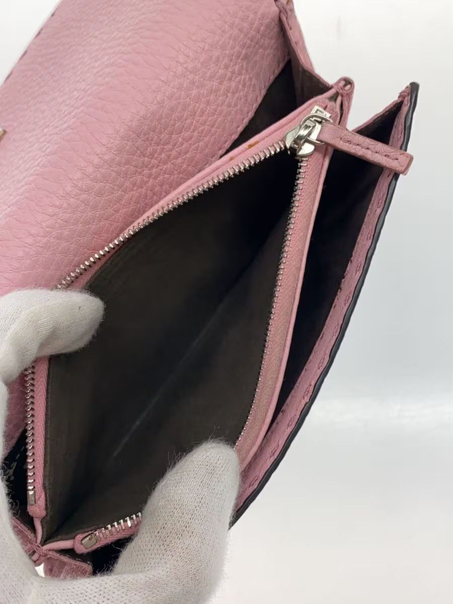 Fendi Fendi Peekaboo Leather Long Wallet Pink Size ONE SIZE - 5 Thumbnail