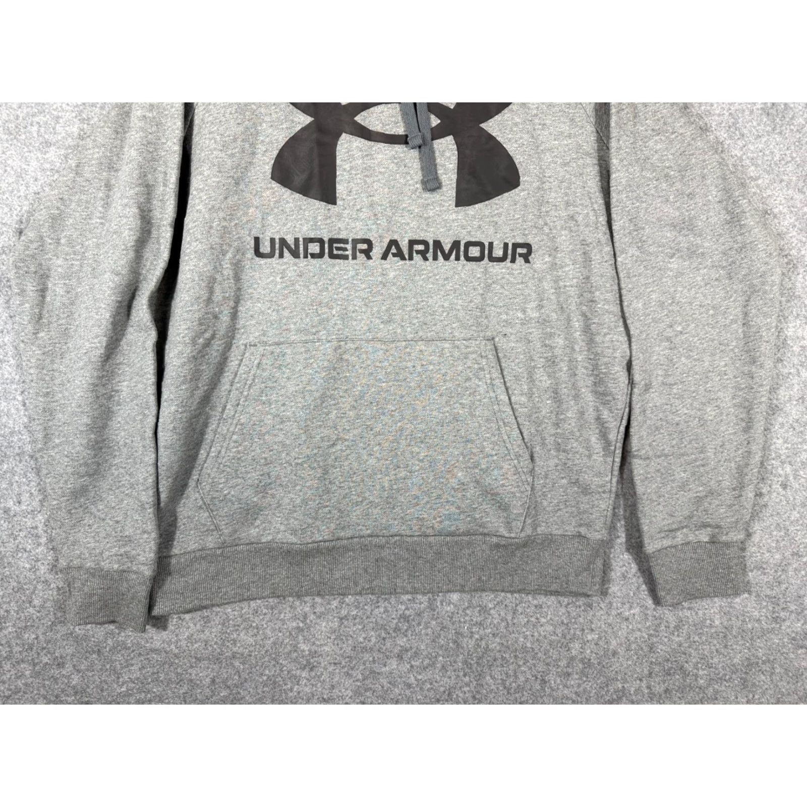 Under Armour Under Armour Sweatshirt Mens L Hooded Gray Drawstring Fleece Pullover Logo Regular Size Clothing Vintage: No Size US L / EU 52-54 / 3 - 4 Thumbnail