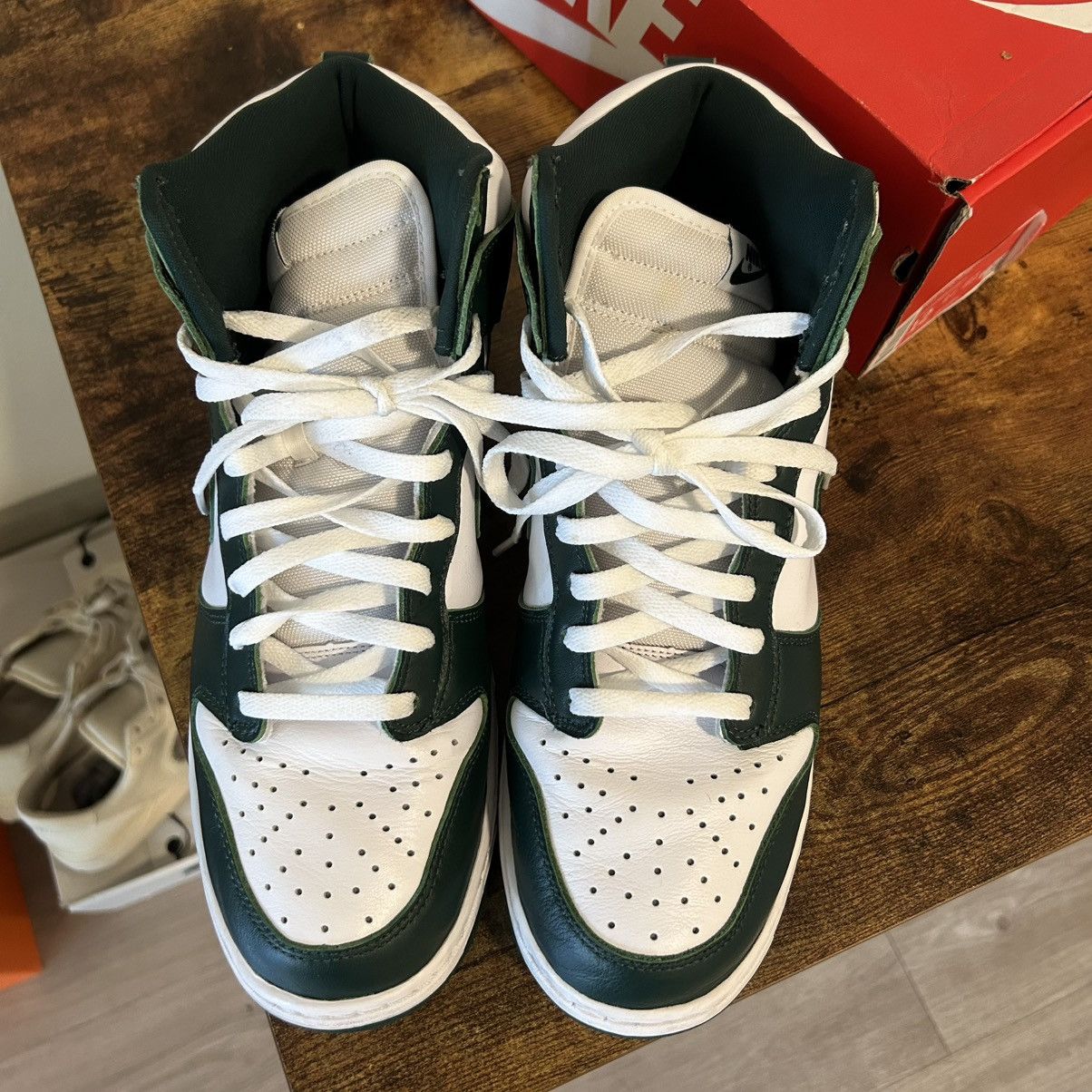 Nike Nile Dunk Hi SP High - NCAA Michigan Spartan Green Size US 12 / EU 45 - 3 Thumbnail