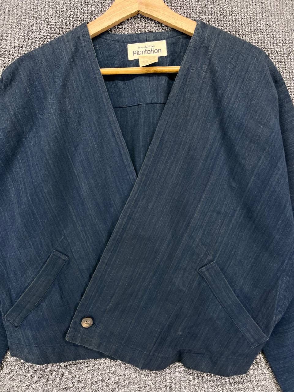 Issey Miyake Vintage Issey Miyake Plantation Cardigan Rare Denim Jacket Size M / US 6-8 / IT 42-44 - 5 Thumbnail