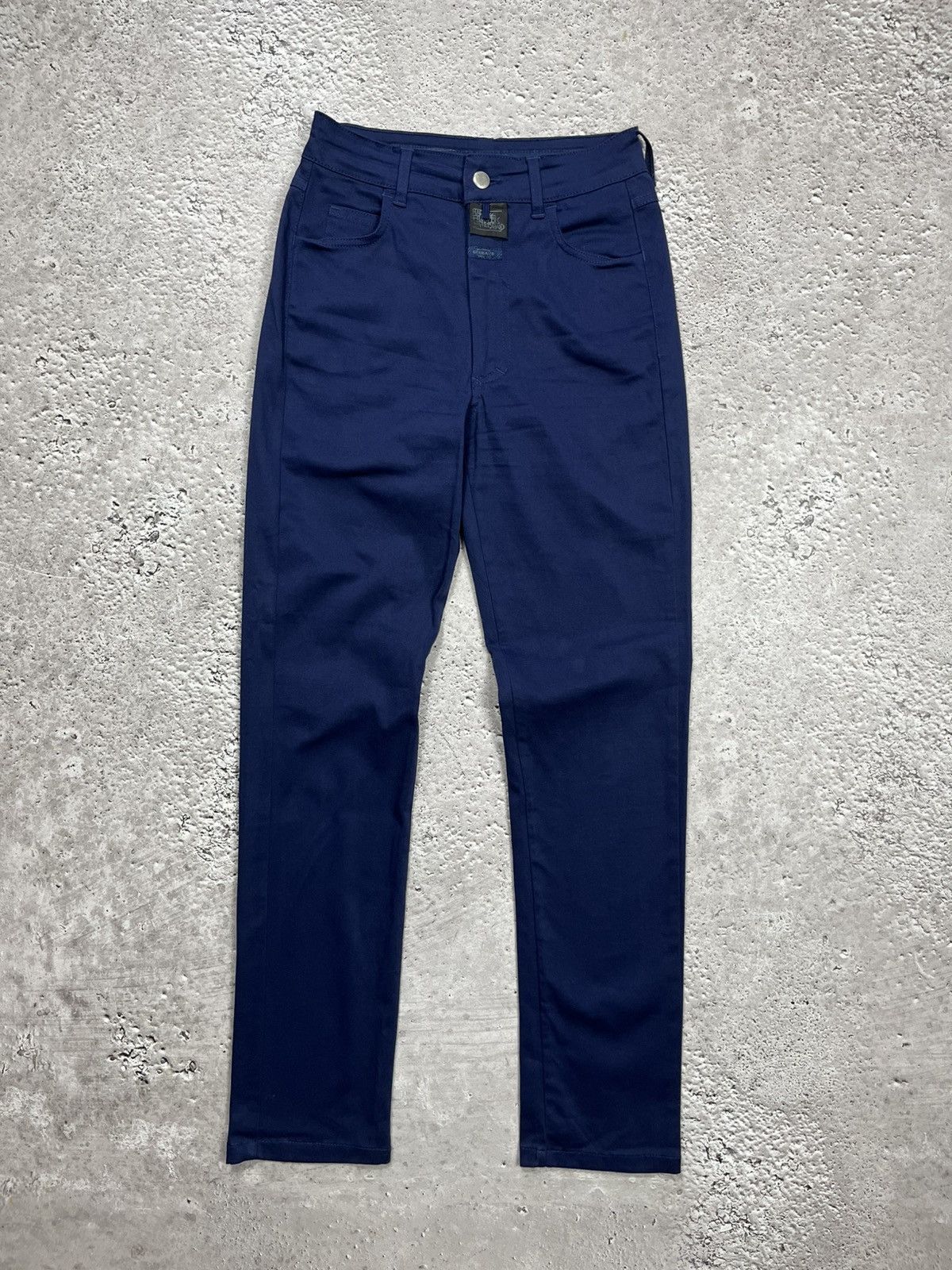 Marithe + Francois Girbaud Marithe Francois Girbaud Navy Slim Fit Stretch Pants Italy Size 24" / US 00 / IT 34 - 1 Thumbnail