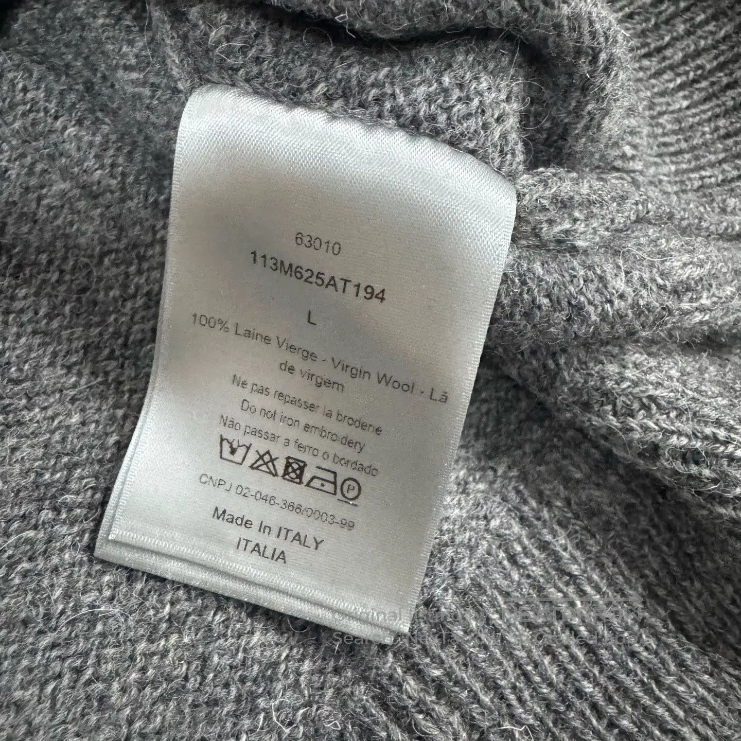 Dior Dior CD embroidery; round-neck knit sweater| Size L / US 10 / IT 46 - 7 Thumbnail