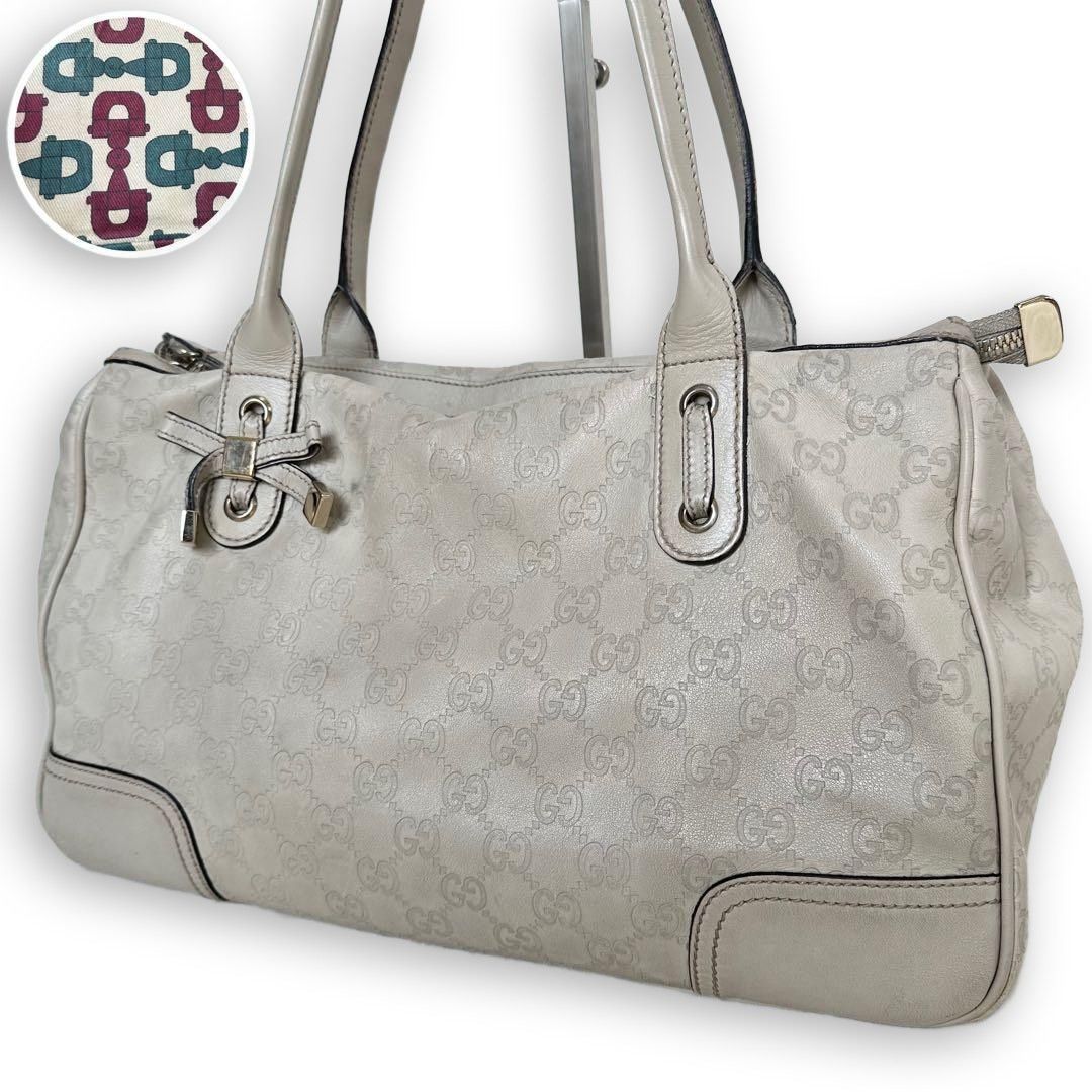 Gucci GUCCI - Princy Guccissima Leather Tote Bag Beige Preloved Size ONE SIZE - 2 Thumbnail