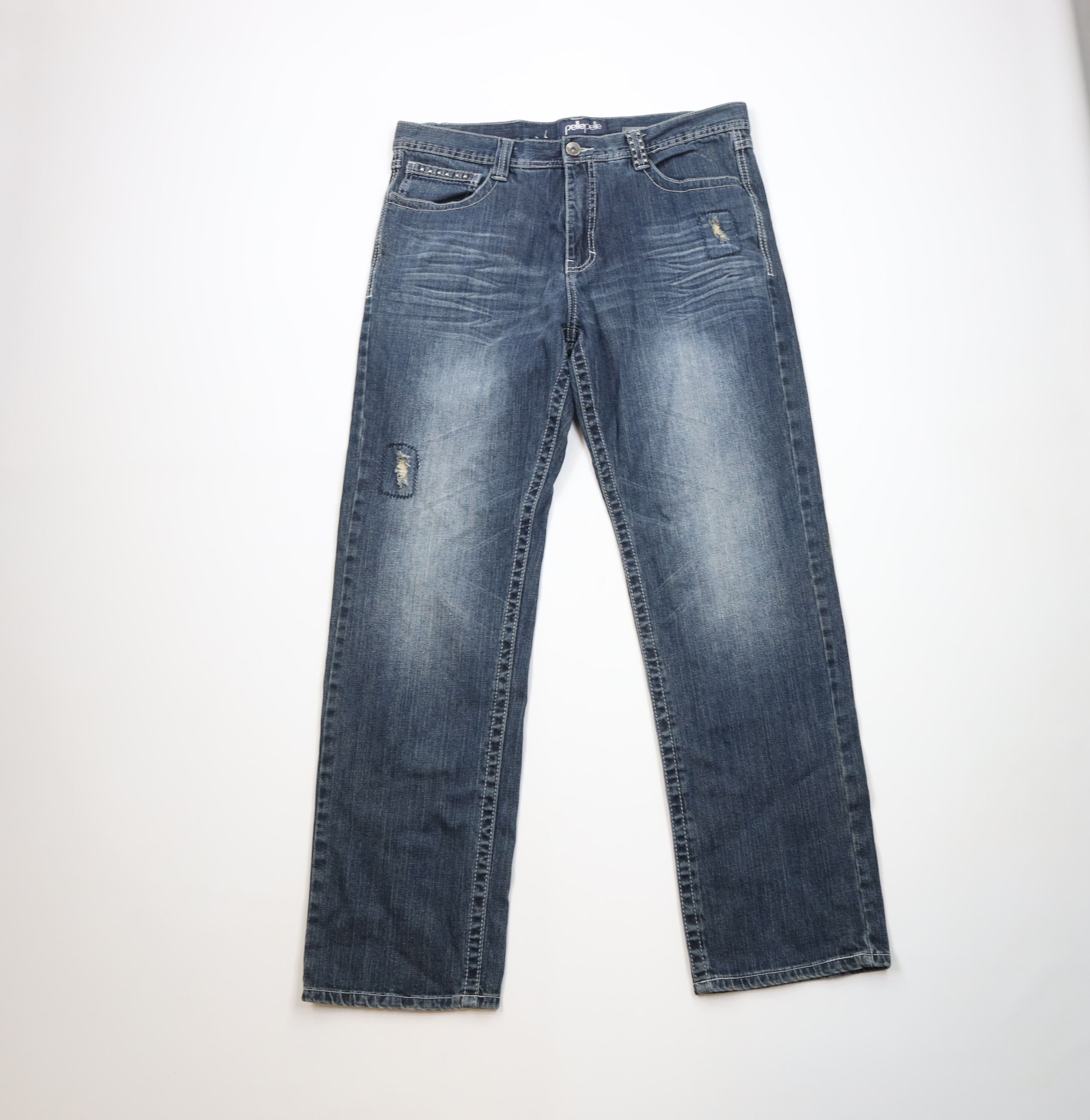 JNCO × Pelle Pelle × Southpole PELLE PELLE 90s BAGGY FIT BLUE