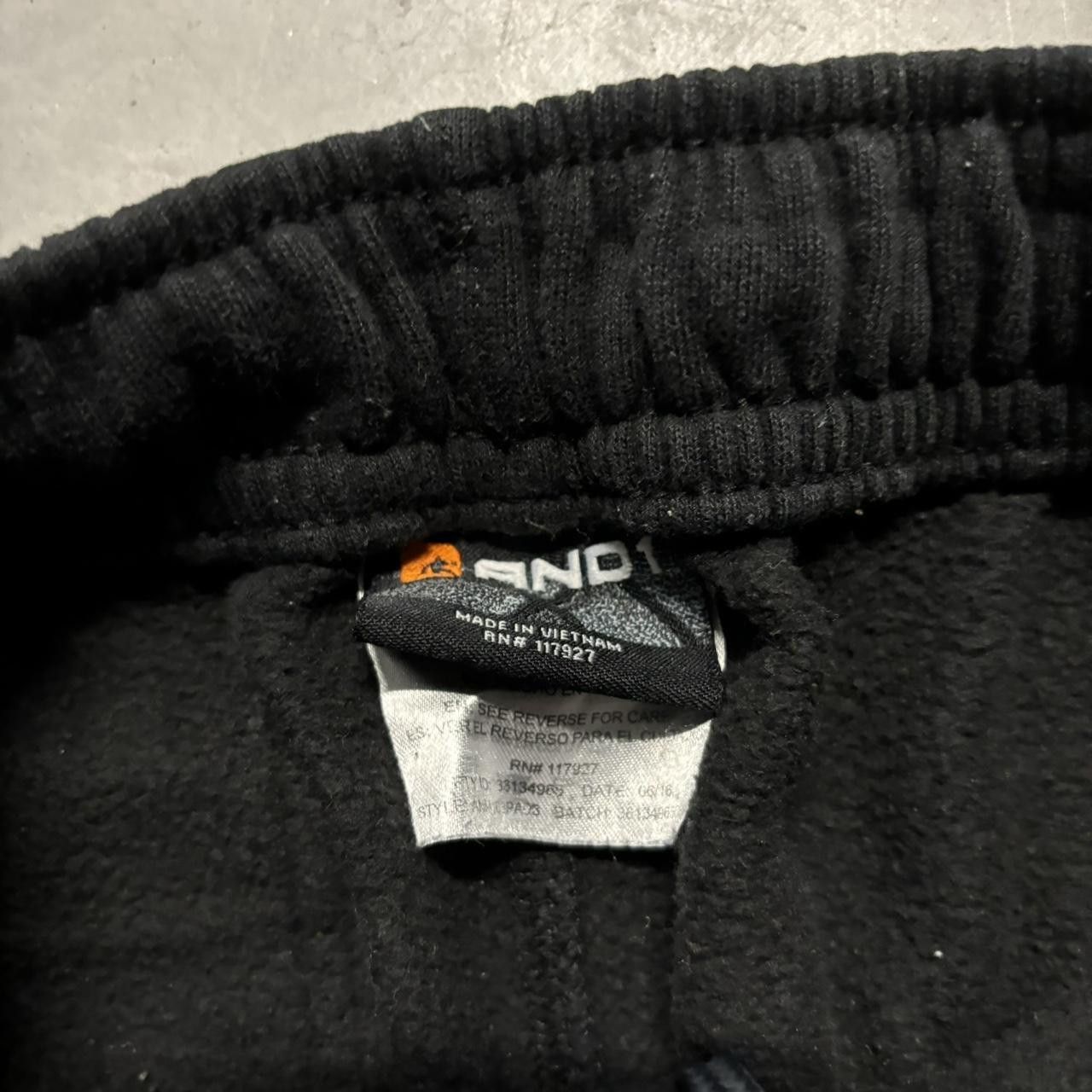 Japanese Brand × Vintage Crazy Vintage Y2K/2000s Black Essential Skater Cargo Sweatpants! Size US 30 / EU 46 - 6 Thumbnail