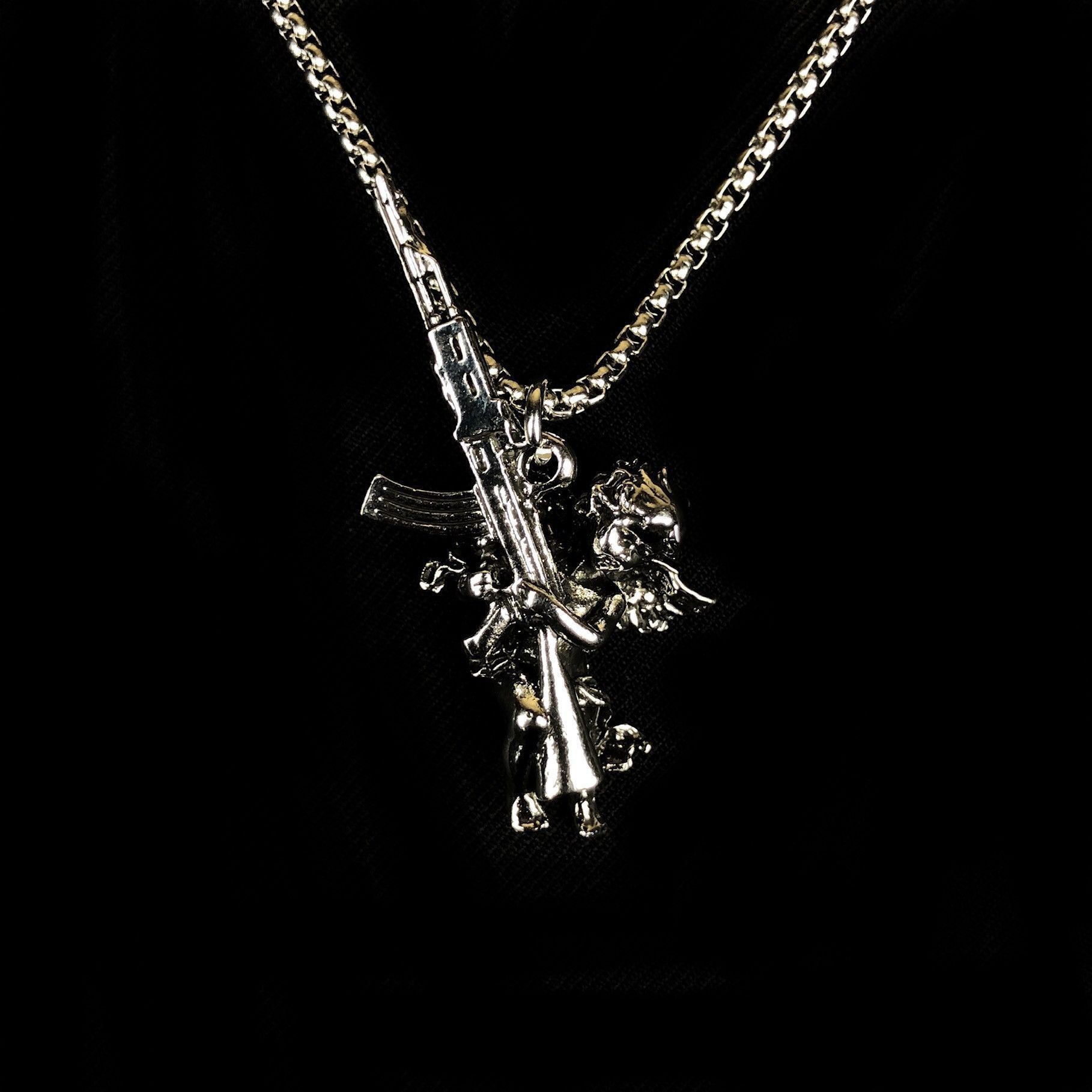 Jewelry Angel Necklace Punk Y2K Chain Size ONE SIZE - 5 Thumbnail
