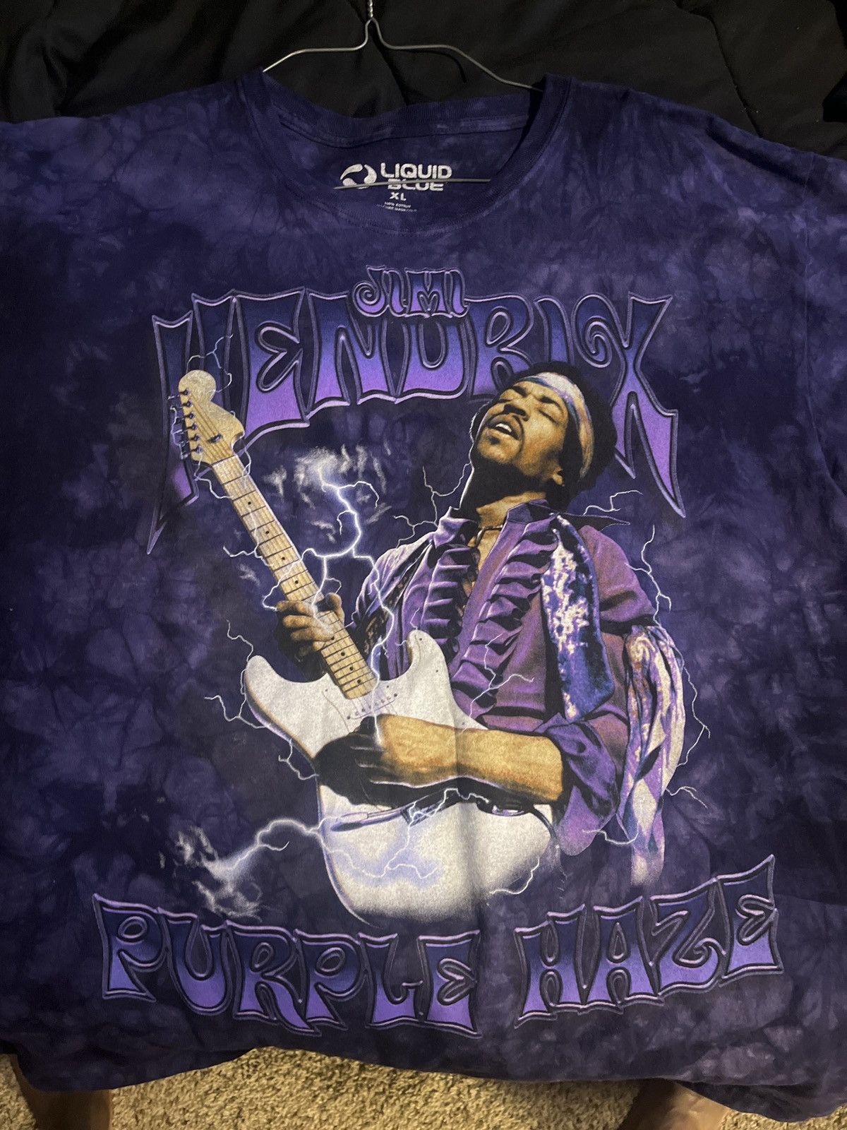 Band Tees × Jimi Hendrix × Liquid Blue Jimi Hendrix Purple Haze Tee Size US XL / EU 56 / 4 - 1 Thumbnail