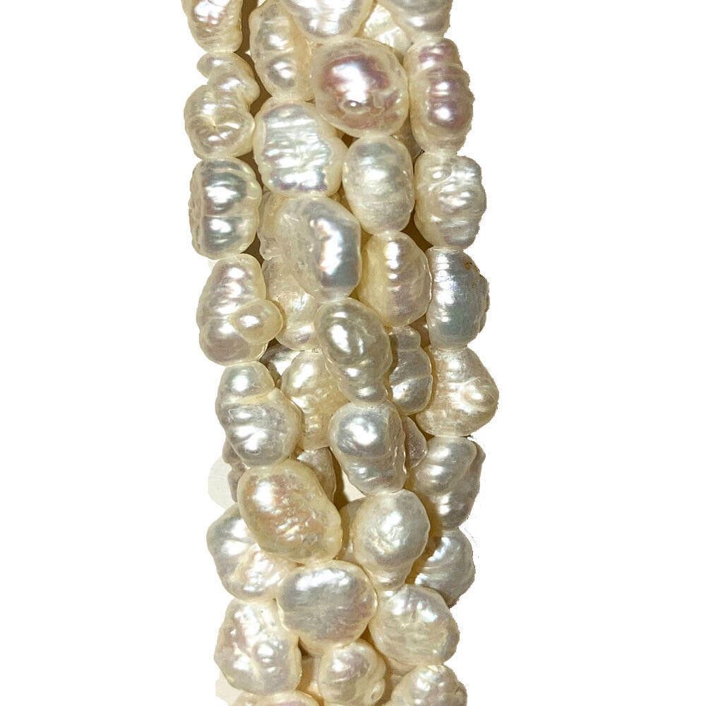 Designer Vintage Freshwater Pearl Bead Multi Strand Necklace Size ONE SIZE - 3 Thumbnail