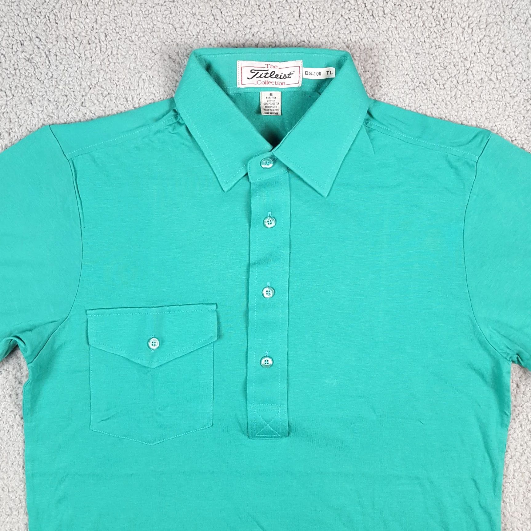 Titleist VINTAGE Titleist Polo Shirt Men's Small Athletic Pocket Teal Green Cotton Blend 90s Preppy Golf Shirt Size US S / EU 44-46 / 1 - 2 Thumbnail